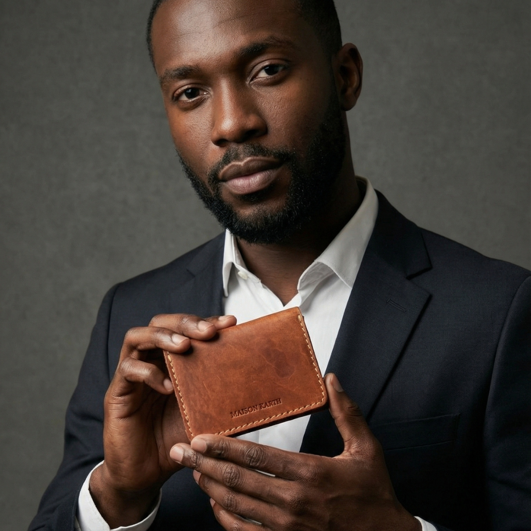 Cowboy Cardholder Teal & Tan