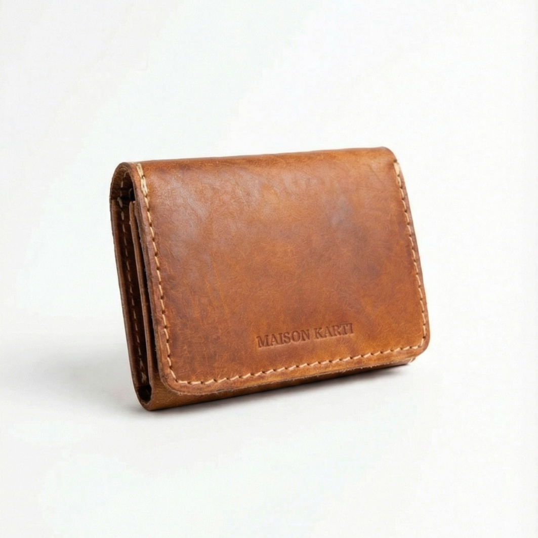 Cowboy Cardholder Teal & Tan